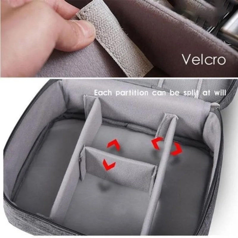 Electronics Organizer Travel Case Water Resistant Cable Organizer Bag Tech Gifts Storage Bag As Accessories for Phone Cord IPad