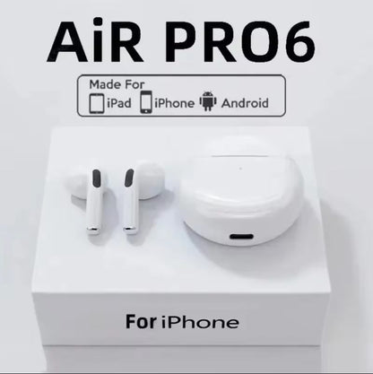 NEW Pro 6 TWS Wireless Headphones with Mic Fone Bluetooth Earphones Sport Running Headset for Apple iPhone Xiaomi Pro6 Earbuds