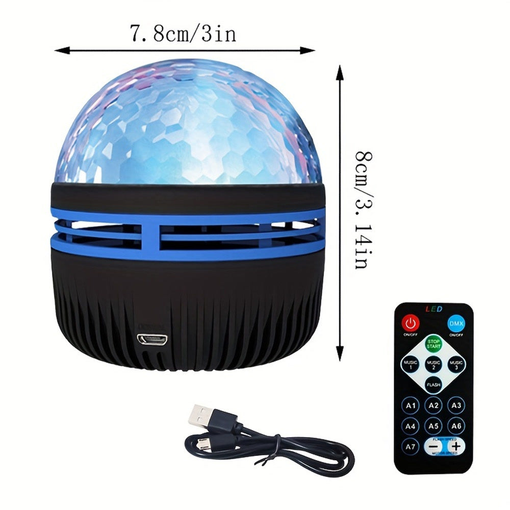 LED Starry Galaxy Projector Light RGB Smart Remote Control Star Aurora Lamp KTV USB Powered Auto Rotating for Home Bedroom Decor