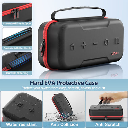 OIVO Large Storage Bag for Switch Portable Carrying Protectiv Case Anti-Scratch Waterproof Travel Bag for Nintendo Switch OLED