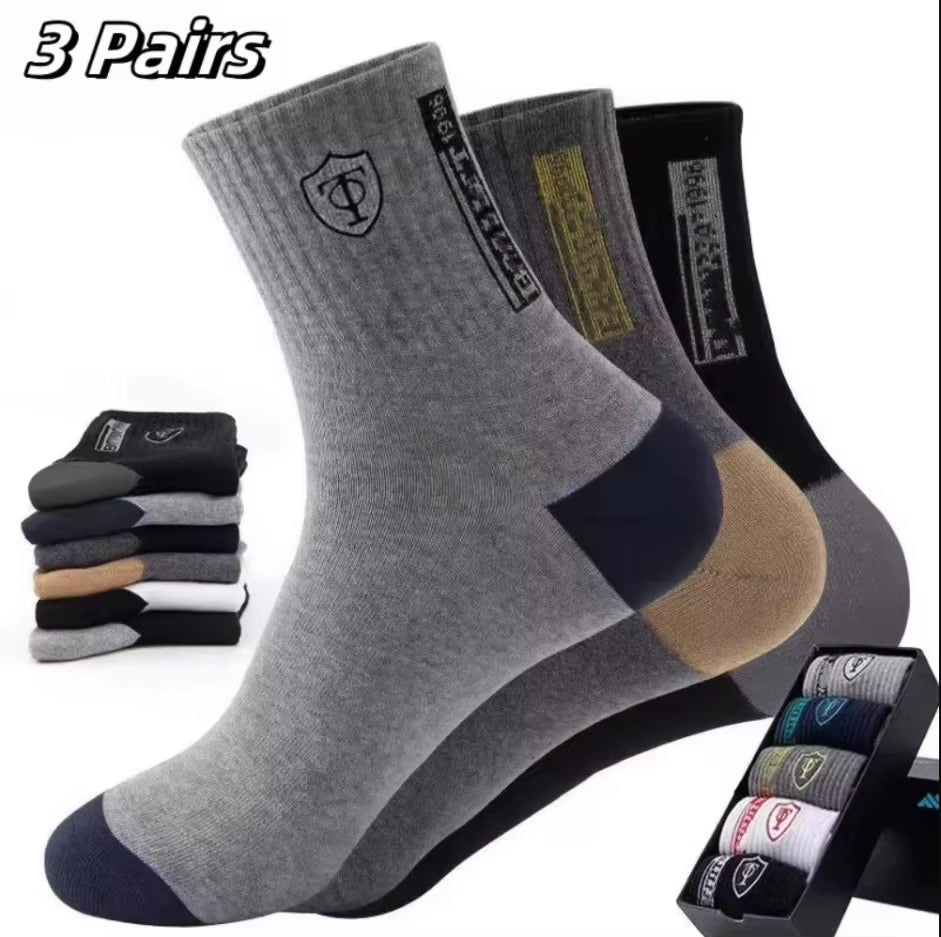 5-Pair Men's Bamboo Cotton Socks