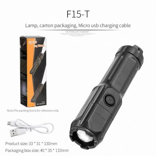 4-Mode Zoom LED Flashlight