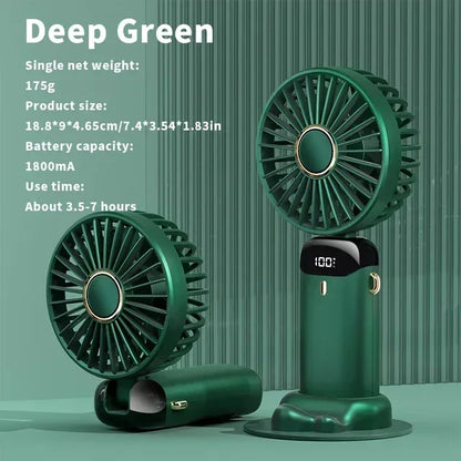 USB Neck Fan: 5-Speed