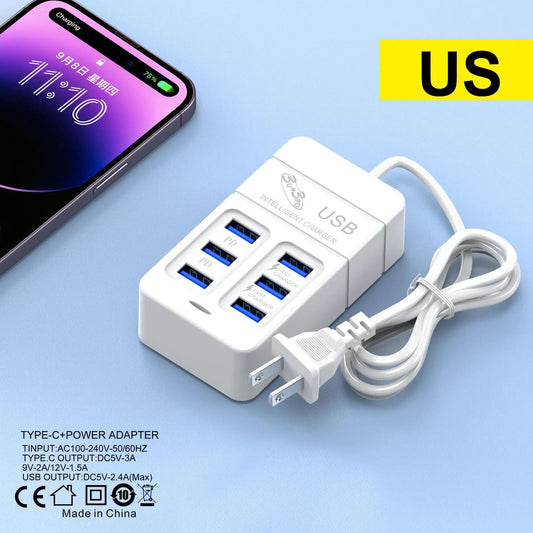 PowerHub 6-in-1: 35W Fast Charger