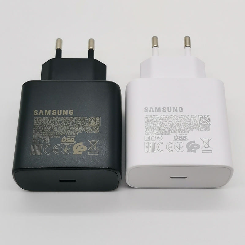 Samsung 45w Charger Super Fast Charge Adapter 1.8M Type C For Galaxy S24 S23 S22 S21 S20 Note 20 Ultra 10 Z Flip Fold 6 5 4 3 2