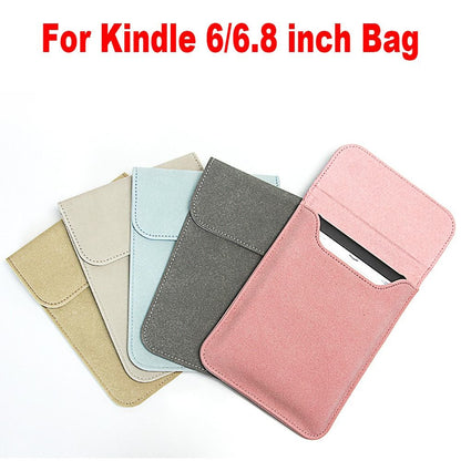 PU Leather Tablet Sleeve for Kindle 6.8" Protective Case Insert Pouch 11th Generation 6" Paperwhite Cover e-Reader Carrying Bag