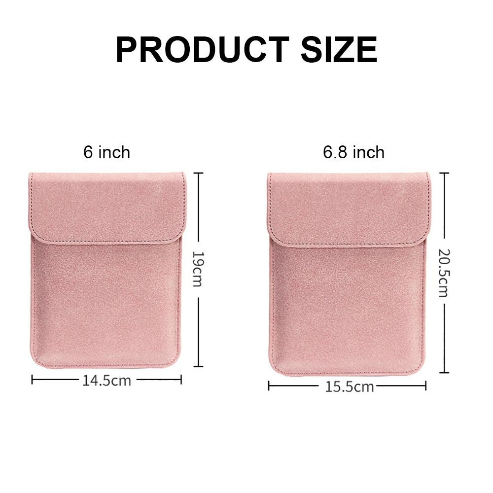 PU Leather Tablet Sleeve for Kindle 6.8" Protective Case Insert Pouch 11th Generation 6" Paperwhite Cover e-Reader Carrying Bag