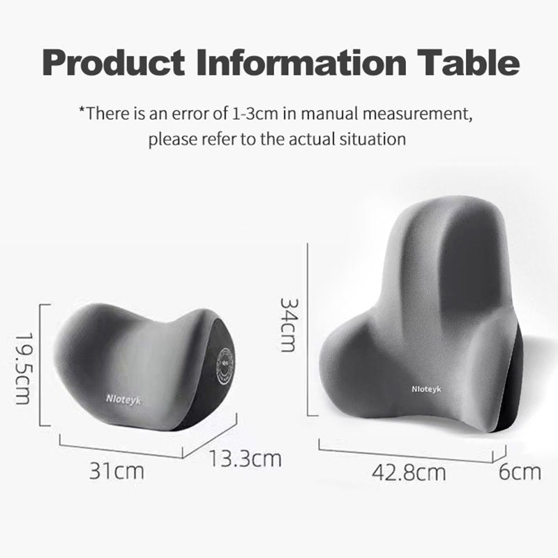 Memory Foam Car Neck Pillow Protective Lumbar Back Support Breathable Car Headrest Cushion Relieve Stress Car Seat Pillow