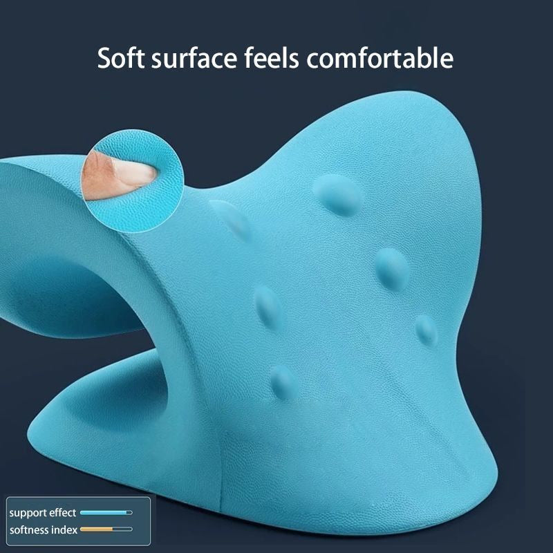 Neck Shoulder Stretcher Relaxer Cervical Chiropractic Traction Device Massage Pillow for Pain Relief Cervical Spine Alignment