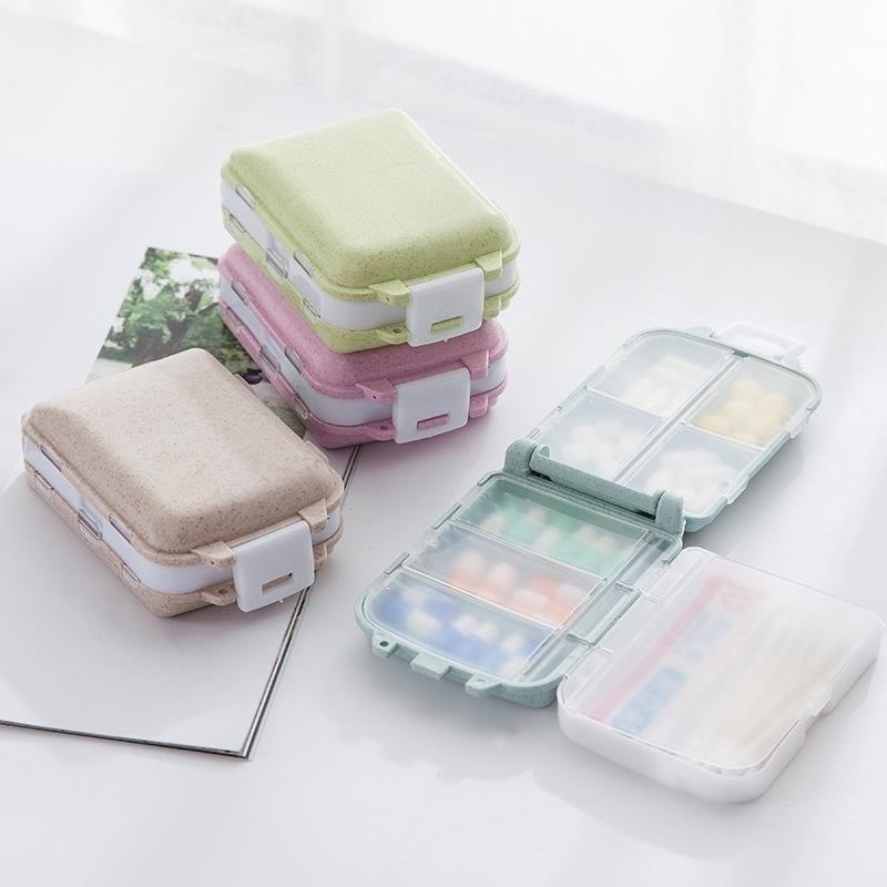 1Pc Portable Mini Pill Box Medical Kits Vitamin Pills Box Storage Box Pill Container Health Travel Supplies