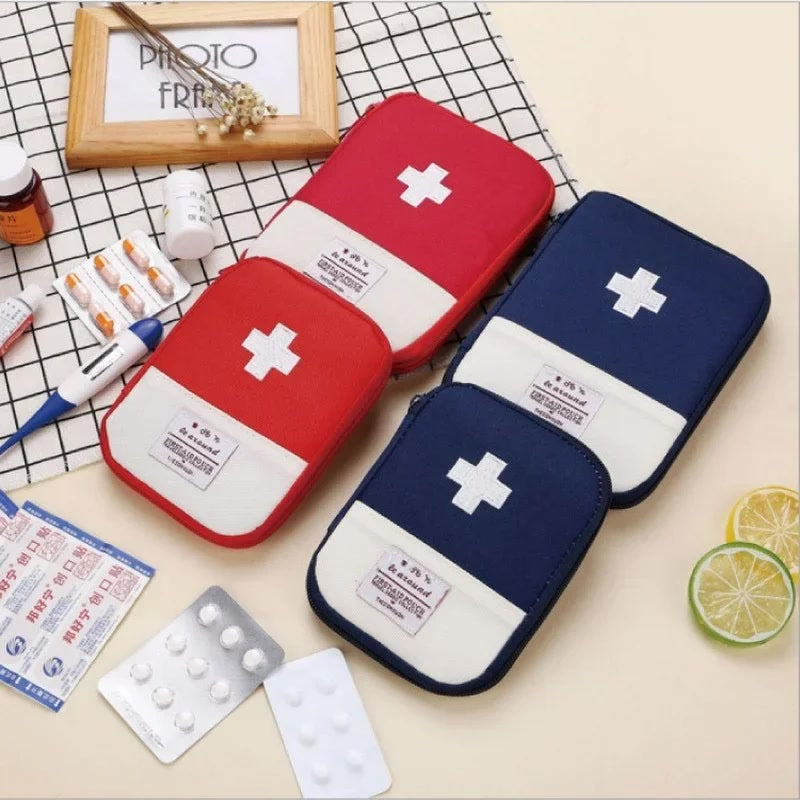 Portable Medicine Bag Cute First Aid Kit Medical Emergency Kits Organizer Outdoor Travel Household Medicine Pill Storage Bag