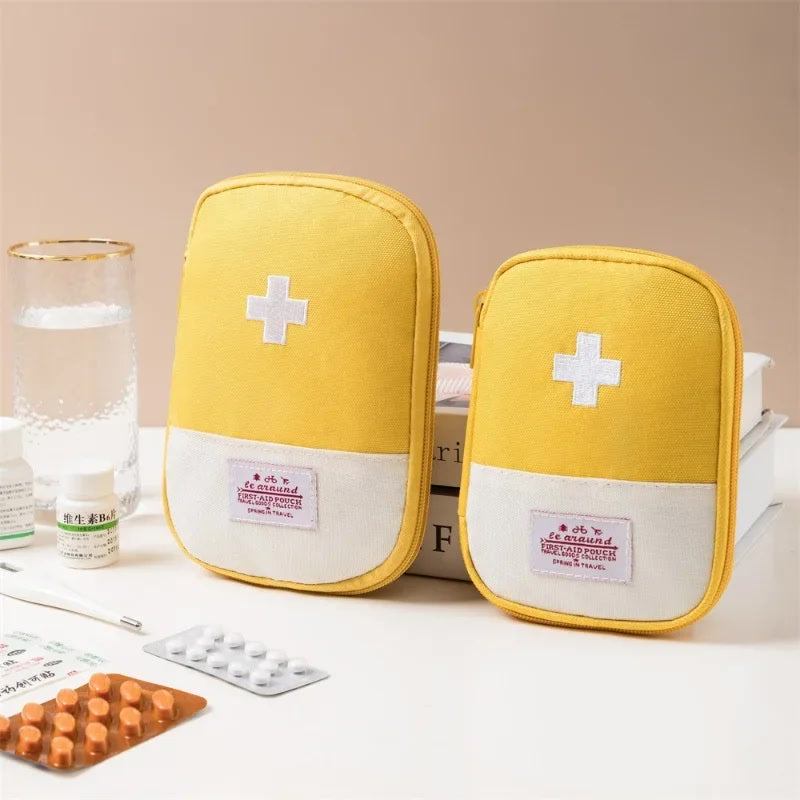 Portable Medicine Bag Cute First Aid Kit Medical Emergency Kits Organizer Outdoor Travel Household Medicine Pill Storage Bag