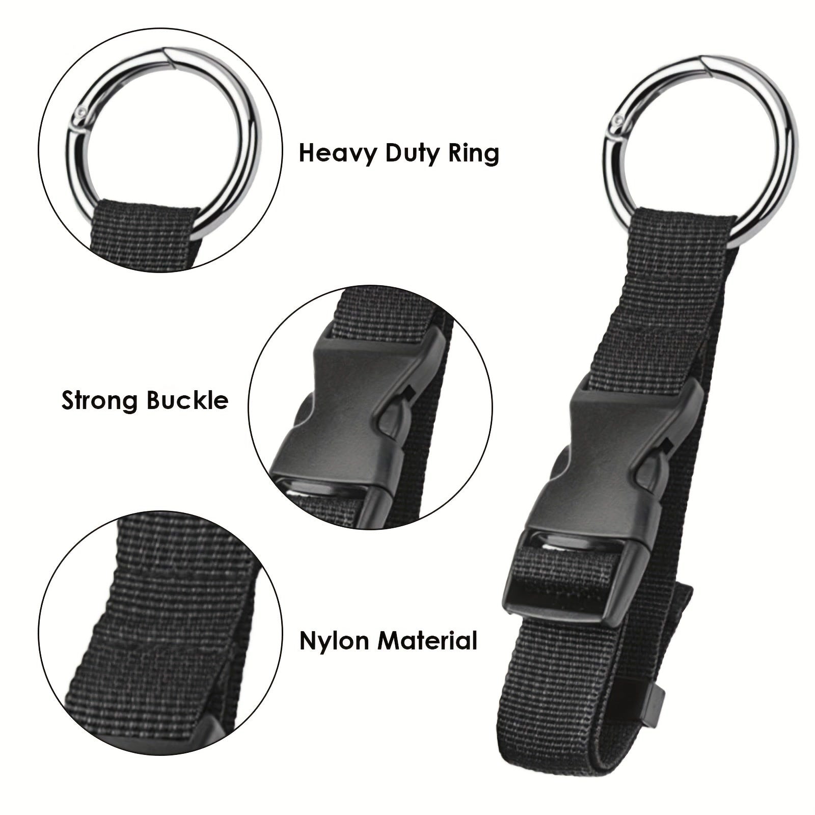 Travel Luggage Fixed Strap Backpack External Strap Portable Strap With Release Buckle Add-A-Bag Luggage Strap Belt Jacket Holder