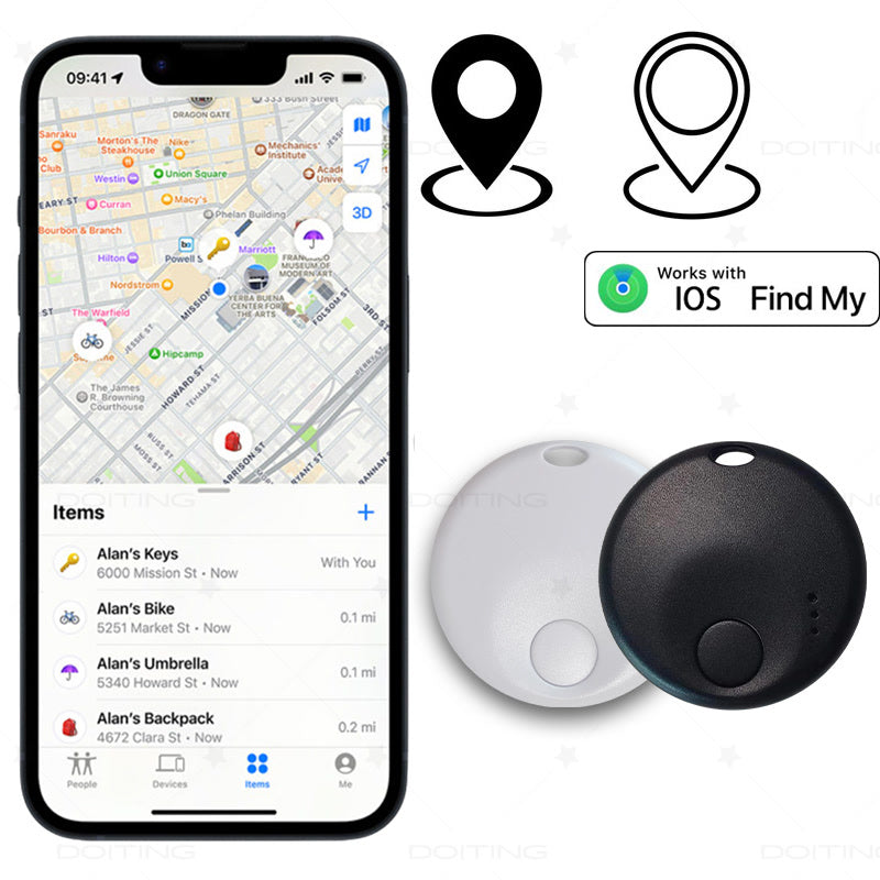 New Mini Smart Tag, Bluetooth Luggage Tracker. Works with Apple Find My (iOS Only), Item Locator for Key, Luggage, Backpack