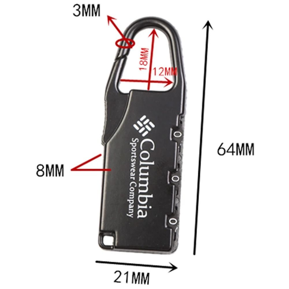 Alloy Combination Code Number Lock Padlock Luggage Lock For Zipper Bag Backpack Handbag Drawer Cabinet Luggage Lock Tools