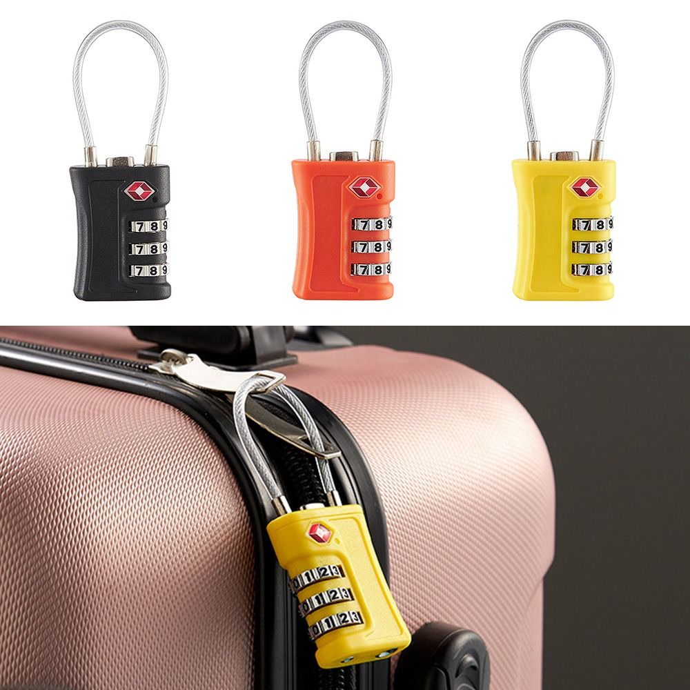 New TSA Customs Colorful Code Lock for Travel Luggage Password Changeable Lock Contrast Color Design Padlock Cabinet Locker