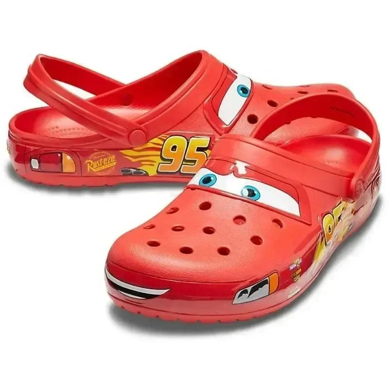 Disney-zapatillas impermeables de dibujos animados Mcqueen Pixar, zapatos de playa, sandalias informales, transpirables, en el t