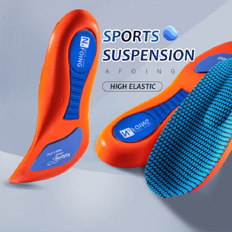 Sport Orthopedic Insoles for Feet Men Women EVA Breathable Shock Absorption Shoes Insole for Running Basketball Sport Care Pads