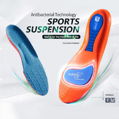 Sport Orthopedic Insoles for Feet Men Women EVA Breathable Shock Absorption Shoes Insole for Running Basketball Sport Care Pads