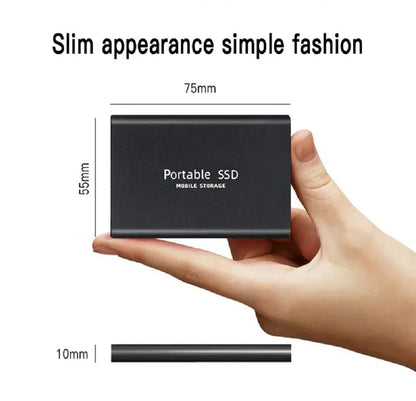 High Speed External Hard Drive 1TB Portable SSD 2TB 4TB Solid State Hard Disk USB 3.1 Type-C Interface Storage Device for Laptop