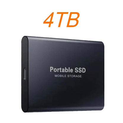 High Speed External Hard Drive 1TB Portable SSD 2TB 4TB Solid State Hard Disk USB 3.1 Type-C Interface Storage Device for Laptop