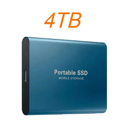 High Speed External Hard Drive 1TB Portable SSD 2TB 4TB Solid State Hard Disk USB 3.1 Type-C Interface Storage Device for Laptop