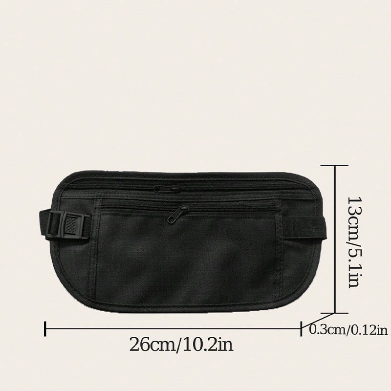 Invisible Travel Waist Packs Pouch for Passport Money Belt Bag Hidden Security Wallet Men Travel Bag Chest Pack Money Waist Bag