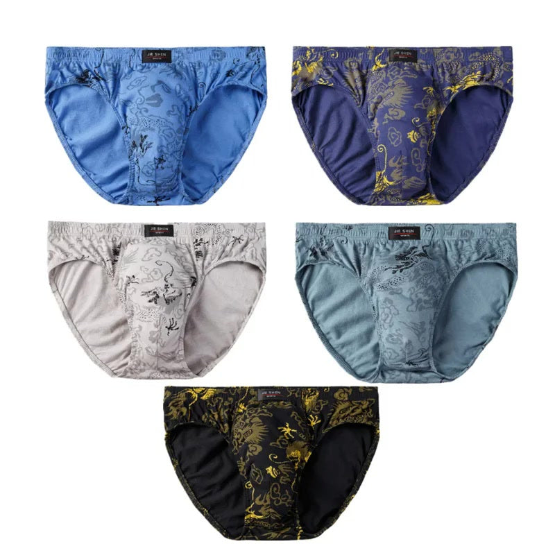 5 Pcs/Lot Cotton Underpants For Men Briefs Male Underwear Knickers Panties Pant Shorts Sexy Undies L XL 2XL 3XL 4XL 5XL 6XL 7XL