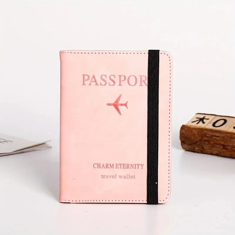 RFID Passport Wallet: PU Leather