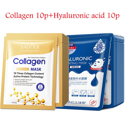 Hyaluronic Acid Face Masks (20ct)