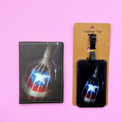 Superheroes Passport & Tag Set