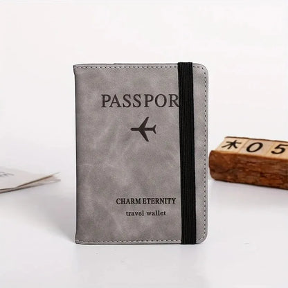 RFID Passport Wallet: PU Leather