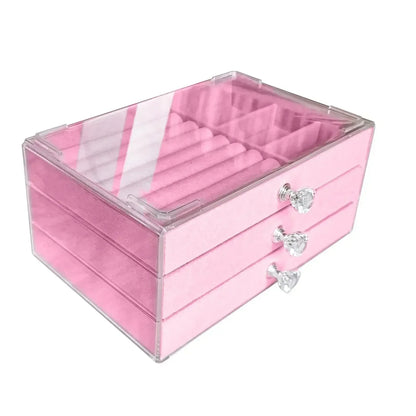 3-Drawer Acrylic Jewelry Case