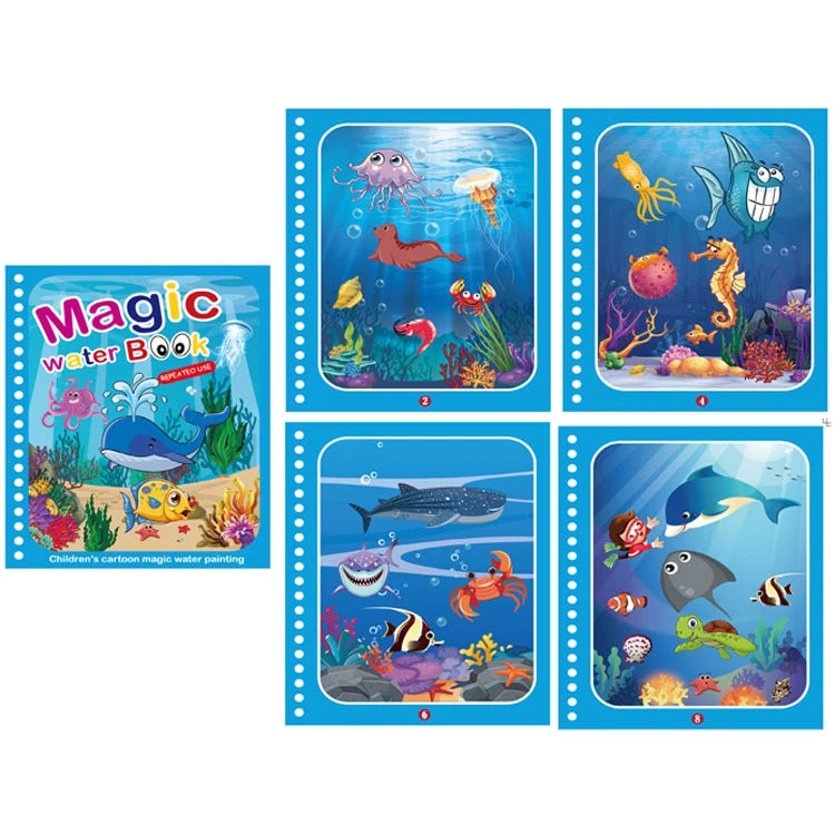 Magic Water Drawing Book